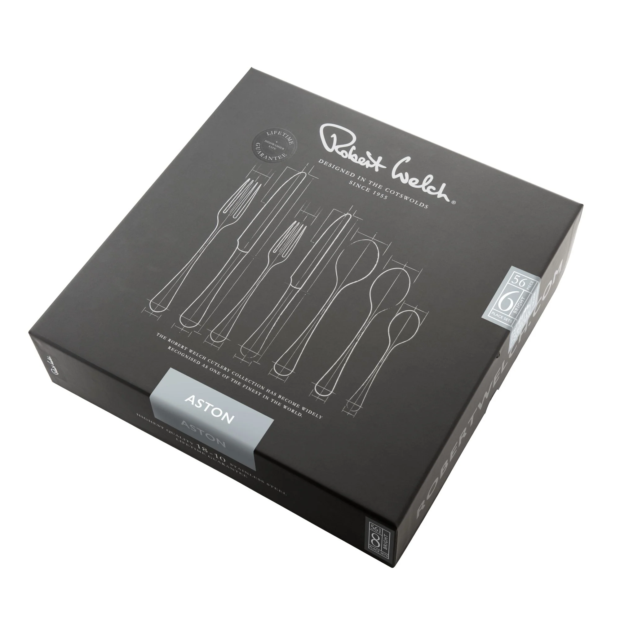 Aston Bright Cutlery Set, 56 Piece for 8 People - Image 3