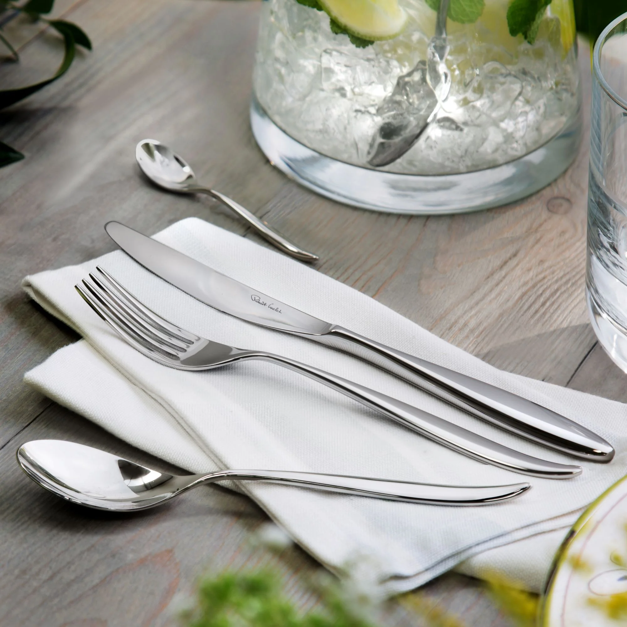 Hidcote Bright Cutlery Set, 48 Piece for 6 People - 6 Free Steak Knives - Image 2