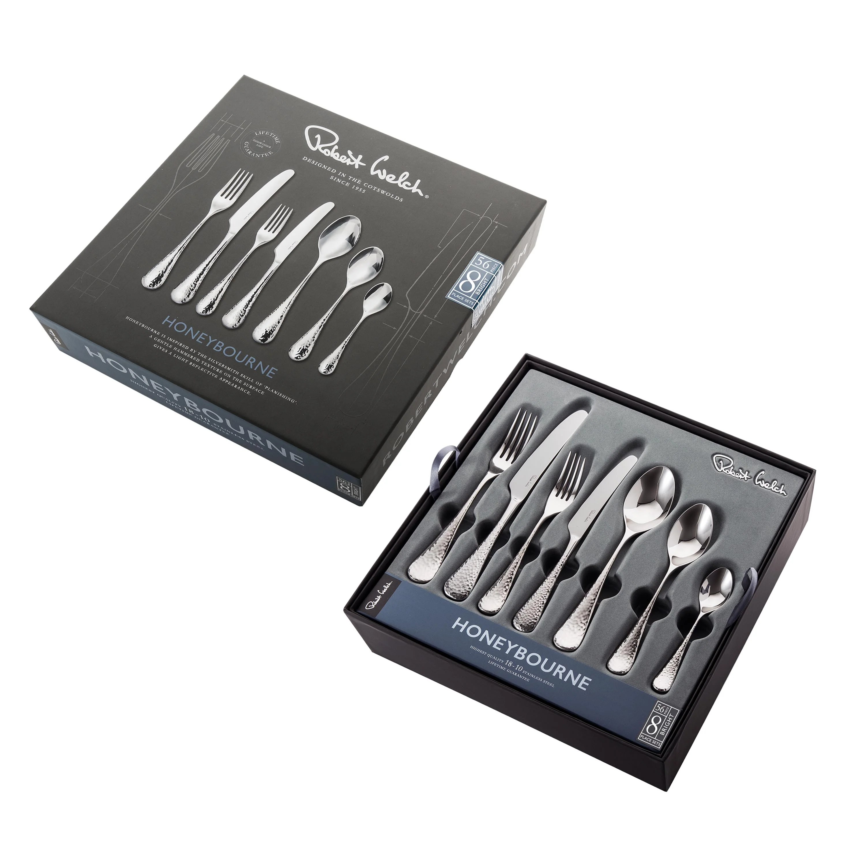Honeybourne Bright Cutlery Set, 56 Piece for 8 People - Image 3