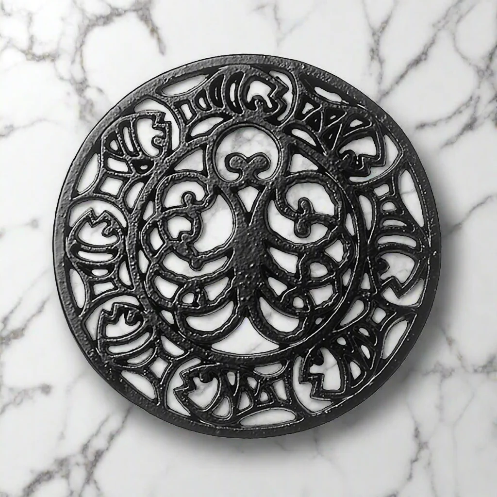 Octopus & Fish Trivet Black - Image 2