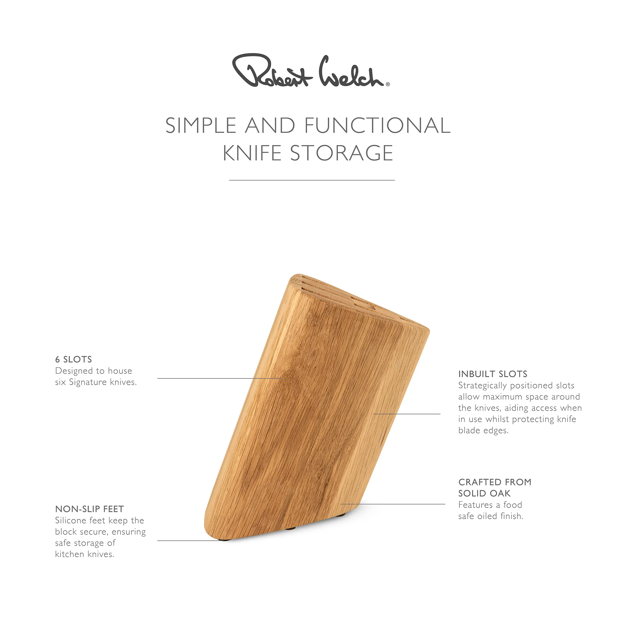 Prism Oak Knife Block - Image 3