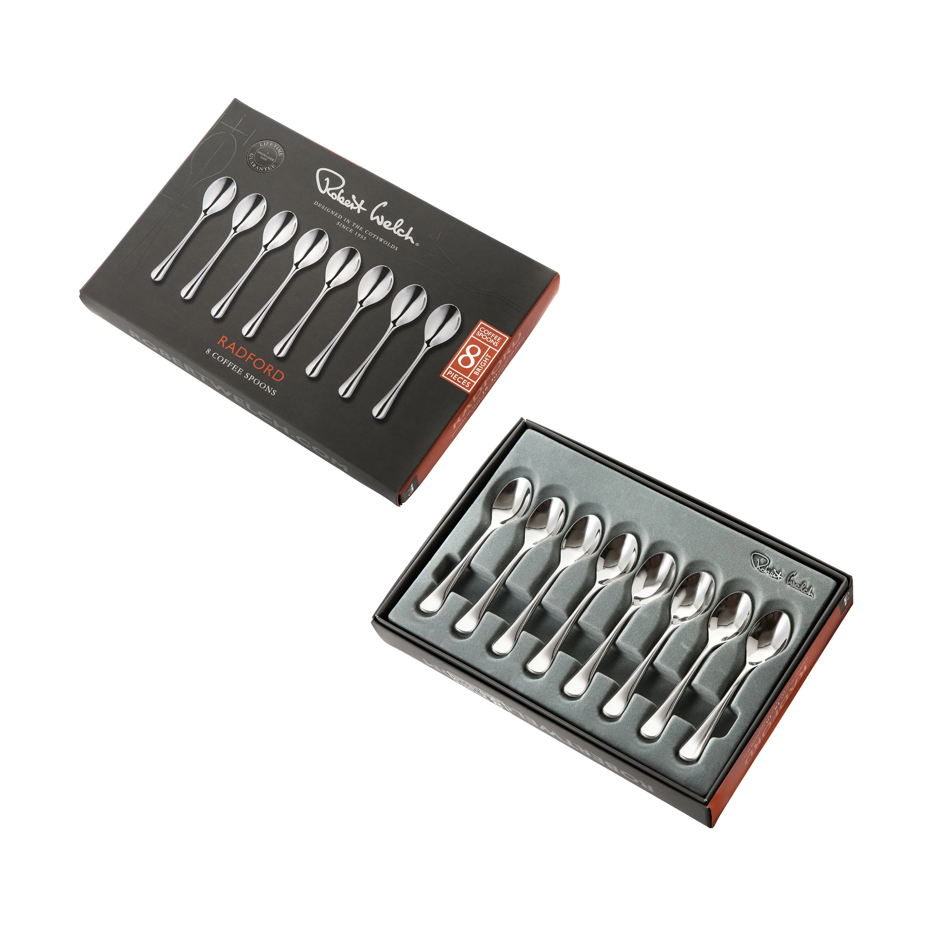 Radford Bright Coffee Spoon, Set of 8 - Image 3