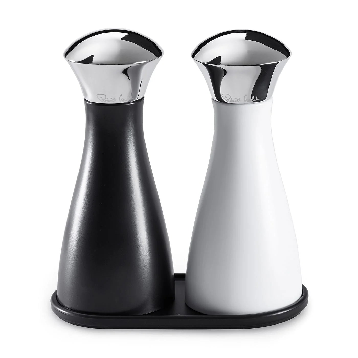 Signature Large Black Pepper Mill with Medium Signature Mills and Tray Set - Image 2