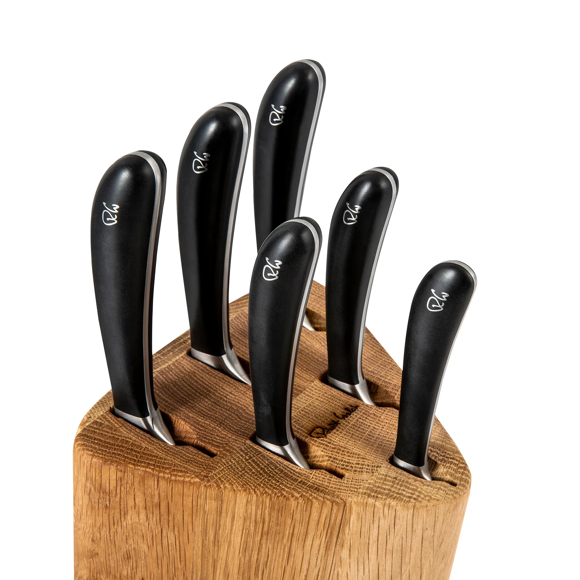 Signature Prism Oak Knife Block Set with Knife Sharpener - Image 4